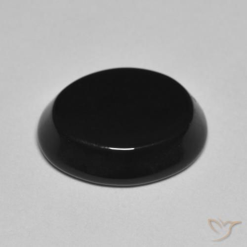 Onyx Noire naturelle ovale, 4.06 ct, Opaque