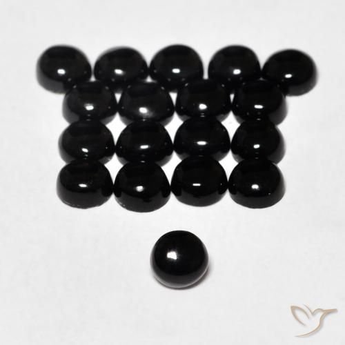 Onyx Noire naturelle Tour, 0.15 ct, Opaque