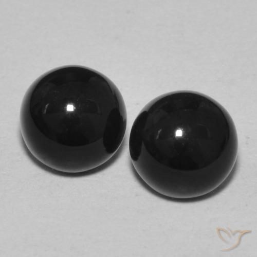 2.31ctw Naturel Noire Onyx, Tour, Opaque, Photo A