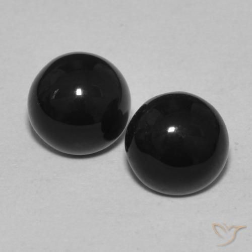 2.06ctw Naturel Noire Onyx, Tour, Opaque, Photo A