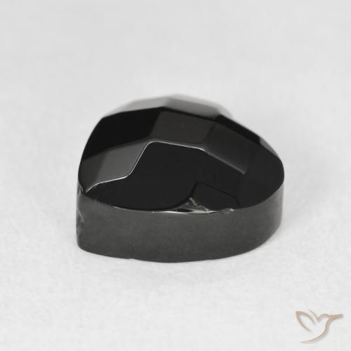 Onyx Noire naturelle Cœur, 4.31 ct, Opaque