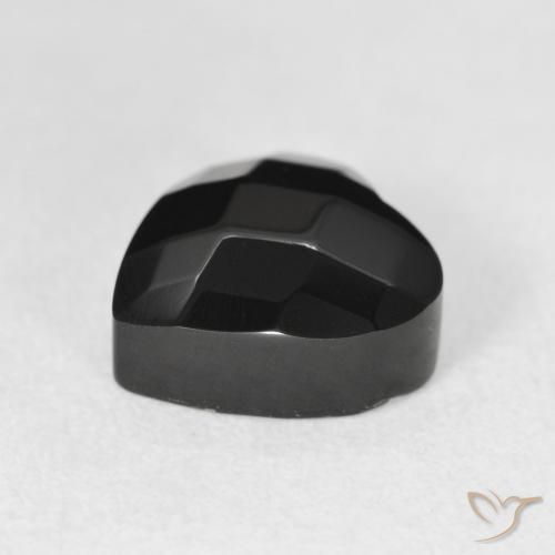 Onyx Noire naturelle Cœur, 4.20 ct, Opaque