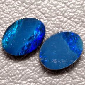 Achetez naturel ct multicolore doublet d'opale gems, coupe ovale, en provenance australie chez gemselect. en stock, livraison internationale!