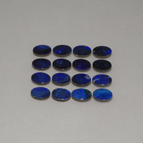 Achetez naturel ct multicolore doublet d'opale gems, coupe ovale, en provenance australie chez gemselect. en stock, livraison internationale!