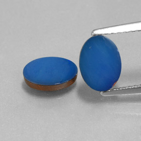 Achetez naturel 1,44ct bleue doublet d'opale gems, coupe ovale, en provenance australie chez gemselect. en stock, livraison internationale!