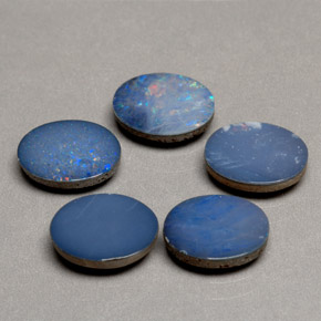 Achetez naturel ct multicolore doublet d'opale gems, coupe ovale, en provenance australie chez gemselect. en stock, livraison internationale!