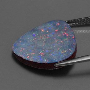 Doublet d'opale multicolore naturelle forme fantaisie, 10,33 ct, opaque