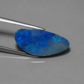 Doublet d'opale multicolore naturelle forme fantaisie, 8,35 ct, opaque