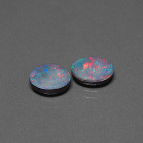 Achetez naturel ct multicolore doublet d'opale gems, coupe ovale, en provenance australie chez gemselect. en stock, livraison internationale!
