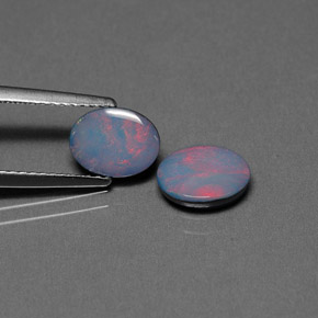 Achetez naturel ct Multicolore Opale Doublet gems, Coupe ovale, En provenance Australie chez GemSelect. En stock, livraison internationale!