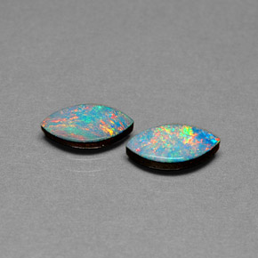 Achetez naturel ct multicolore doublet d'opale gems, marquise, en provenance australie chez gemselect. en stock, livraison internationale!