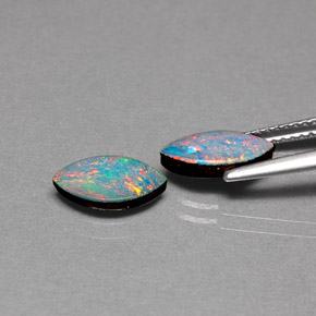 Achetez naturel ct multicolore doublet d'opale gems, marquise, en provenance australie chez gemselect. en stock, livraison internationale!