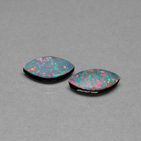 Achetez naturel ct multicolore doublet d'opale gems, marquise, en provenance australie chez gemselect. en stock, livraison internationale!