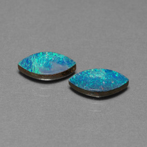 Achetez naturel ct multicolore doublet d'opale gems, marquise, en provenance australie chez gemselect. en stock, livraison internationale!