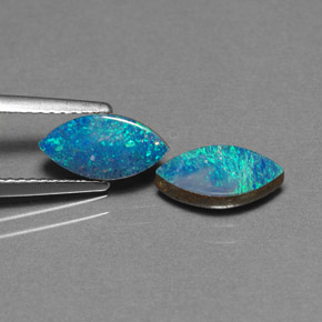 Achetez naturel ct multicolore doublet d'opale gems, marquise, en provenance australie chez gemselect. en stock, livraison internationale!
