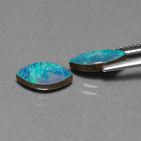 Achetez naturel ct multicolore doublet d'opale gems, marquise, en provenance australie chez gemselect. en stock, livraison internationale!