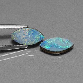 Achetez naturel ct multicolore doublet d'opale gems, marquise, en provenance australie chez gemselect. en stock, livraison internationale!