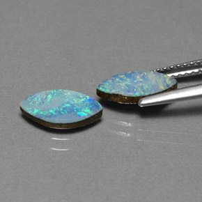 Achetez naturel ct multicolore doublet d'opale gems, marquise, en provenance australie chez gemselect. en stock, livraison internationale!