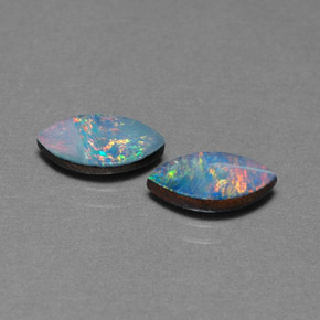 Achetez naturel ct multicolore doublet d'opale gems, marquise, en provenance australie chez gemselect. en stock, livraison internationale!