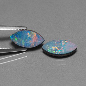 Achetez naturel ct multicolore doublet d'opale gems, marquise, en provenance australie chez gemselect. en stock, livraison internationale!