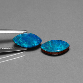 Achetez naturel ct multicolore doublet d'opale gems, marquise, en provenance australie chez gemselect. en stock, livraison internationale!