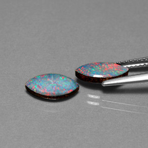 Achetez naturel ct multicolore doublet d'opale gems, marquise, en provenance australie chez gemselect. en stock, livraison internationale!