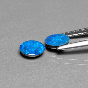 Achetez naturel ct multicolore doublet d'opale gems, coupe ovale, en provenance australie chez gemselect. en stock, livraison internationale!