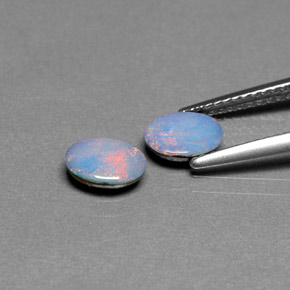 Achetez naturel ct multicolore doublet d'opale gems, coupe ovale, en provenance australie chez gemselect. en stock, livraison internationale!