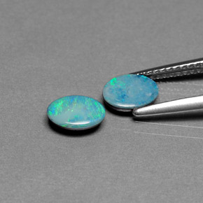 Achetez naturel ct multicolore doublet d'opale gems, coupe ovale, en provenance australie chez gemselect. en stock, livraison internationale!