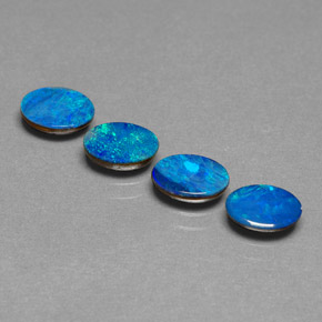 Achetez naturel ct multicolore doublet d'opale gems, coupe ovale, en provenance australie chez gemselect. en stock, livraison internationale!
