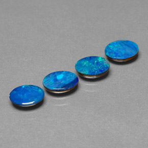 Achetez naturel ct multicolore doublet d'opale gems, coupe ovale, en provenance australie chez gemselect. en stock, livraison internationale!