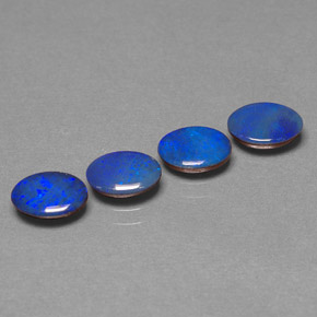Achetez naturel ct multicolore doublet d'opale gems, coupe ovale, en provenance australie chez gemselect. en stock, livraison internationale!