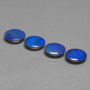 Achetez naturel ct multicolore doublet d'opale gems, coupe ovale, en provenance australie chez gemselect. en stock, livraison internationale!