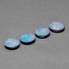 Achetez naturel ct Multicolore Opale Doublet gems, Coupe ovale, En provenance Australie chez GemSelect. En stock, livraison internationale!