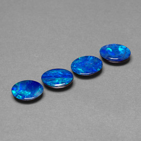 Achetez naturel ct multicolore doublet d'opale gems, coupe ovale, en provenance australie chez gemselect. en stock, livraison internationale!