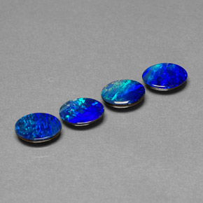 Achetez naturel ct multicolore doublet d'opale gems, coupe ovale, en provenance australie chez gemselect. en stock, livraison internationale!