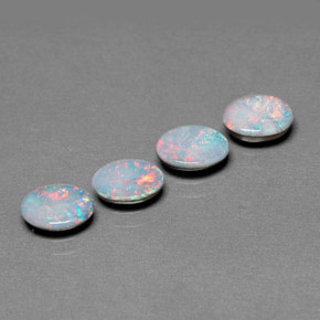 Achetez naturel ct multicolore doublet d'opale gems, coupe ovale, en provenance australie chez gemselect. en stock, livraison internationale!