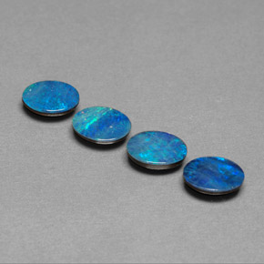 Achetez naturel ct multicolore doublet d'opale gems, coupe ovale, en provenance australie chez gemselect. en stock, livraison internationale!