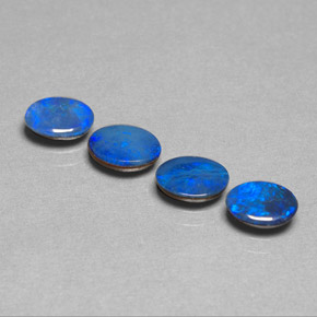 Achetez naturel ct bleue doublet d'opale gems, coupe ovale, en provenance australie chez gemselect. en stock, livraison internationale!