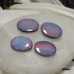 Achetez naturel 2,37ct multicolore doublet d'opale gems, coupe ovale, en provenance australie chez gemselect. en stock, livraison internationale!