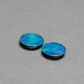 Achetez naturel ct multicolore doublet d'opale gems, coupe ovale, en provenance australie chez gemselect. en stock, livraison internationale!