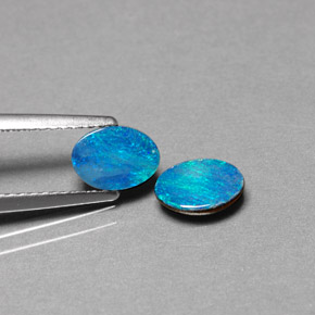 Achetez naturel ct multicolore doublet d'opale gems, coupe ovale, en provenance australie chez gemselect. en stock, livraison internationale!