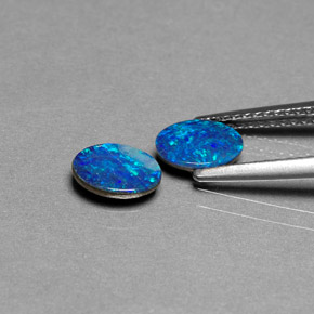 Achetez naturel ct multicolore doublet d'opale gems, coupe ovale, en provenance australie chez gemselect. en stock, livraison internationale!