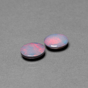 Achetez naturel ct multicolore doublet d'opale gems, coupe ovale, en provenance australie chez gemselect. en stock, livraison internationale!