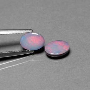Achetez naturel ct multicolore doublet d'opale gems, coupe ovale, en provenance australie chez gemselect. en stock, livraison internationale!