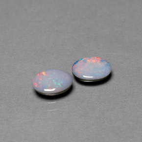Achetez naturel ct multicolore doublet d'opale gems, coupe ovale, en provenance australie chez gemselect. en stock, livraison internationale!
