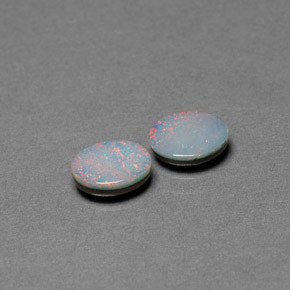 Achetez naturel ct multicolore doublet d'opale gems, coupe ovale, en provenance australie chez gemselect. en stock, livraison internationale!