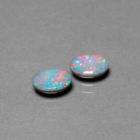 Achetez naturel ct multicolore doublet d'opale gems, coupe ovale, en provenance australie chez gemselect. en stock, livraison internationale!