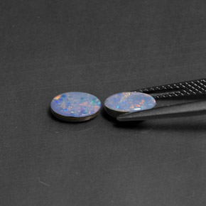 Achetez naturel ct multicolore doublet d'opale gems, coupe ovale, en provenance australie chez gemselect. en stock, livraison internationale!