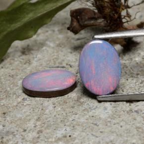 Achetez naturel 1,79ct multicolore doublet d'opale gems, coupe ovale, en provenance australie chez gemselect. en stock, livraison internationale!
